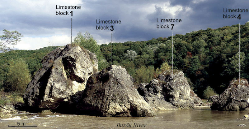 Limestone blocks of Bădila